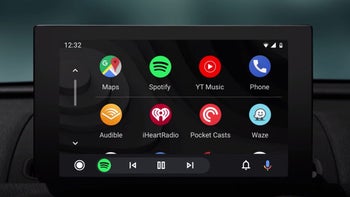 Android Auto in a car, apps view