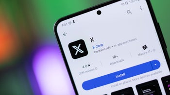 X app in the Google Play Store.