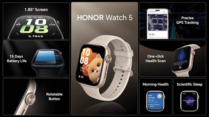 The new Honor Watch 5 brings minimal improvements over the previous model