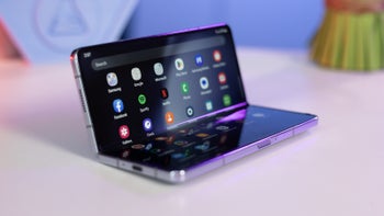 Samsung Galaxy Z Fold 6 in Silver on a table.