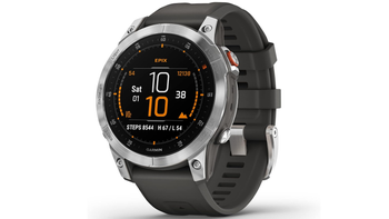 Garmin Epix Gen 2 (Standard Edition) in Slate Steel on a white background