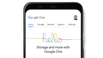 Google One image on a phone.