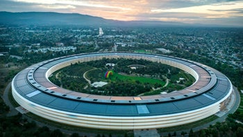 A photo of Apple's headquarters