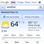 Google adds slider to its weather search page to show hour-by-hour conditions