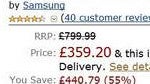 Amazon UK slashes the price of the unlocked Samsung Galaxy Tab to £359