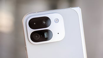 Close-up image of Google Pixel 9 Pro Fold's rear cameras