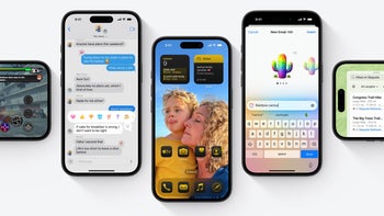 Five screenshots of iOS 18 features