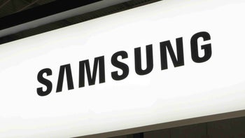 Samsung logo in black on a white background.