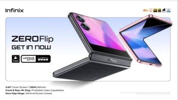 A retailer offering about the Infinix Zero Flip.