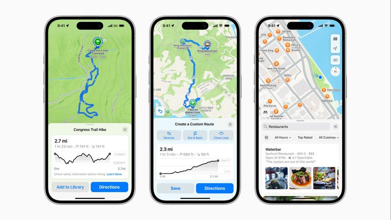 iOS 18 brings exciting new features to Apple Maps for adventure seekers