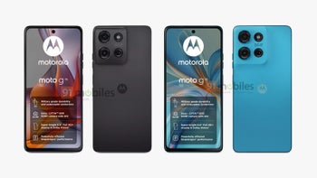 A leaked image of the Moto G75