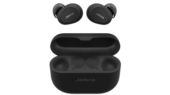 Jabra Elite 10 in Matte Black on a white background.