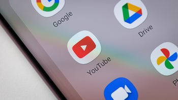 An image of a smartphone screen with the YouTube app icon