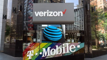 Verizon, AT&T, and T-Mobile logos are stacked representing the top three wireless providers in the U.S.