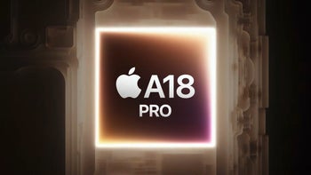 A image representing the Apple A18 Pro application processor is seen against a dark background.