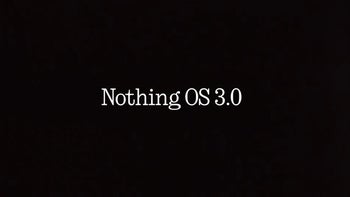 A black background with the words Nothing OS 3.0 in white