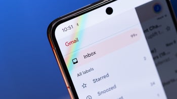 An image of a smartphone displaying the Gmail app