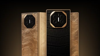 An image of the Caviar Huawei Mate XT Ultimate in Gold and Black