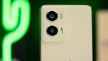 A close-up of the cameras on the Moto G Stylus 5G (2024).