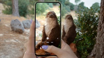 Taking a photo of an animal with a Samsung Galaxy A series phone