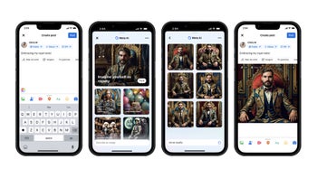 Screenshots from Facebook's revamp new features