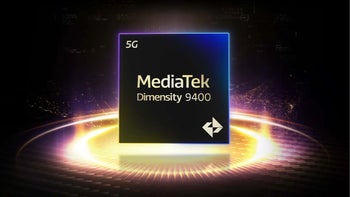 MediaTek Dimensity 9400 chipset displayed over a black background.