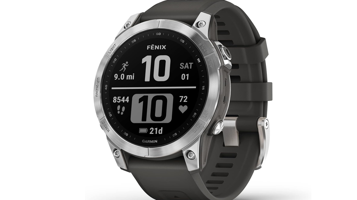 Garmin Fenix 7 Standard Edition on a white background.