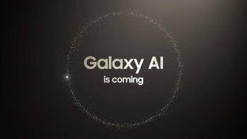 An image of the Galaxy AI logo announcing that it is coming