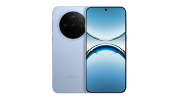 Oppo Find X8 render in blue color on a white background.