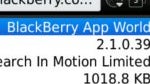 BlackBerry App World 2.1.0.39 offers in-app purchasing