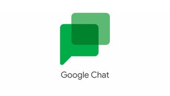 Google Chat logo on white background.