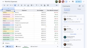 Google rolling out new comments experience in Docs, Sheets, and Slides on Android tablets