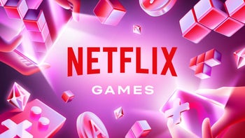 The Netflix Games logo on a pink background.