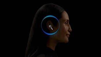 A woman wearing the AirPods Pro 2.