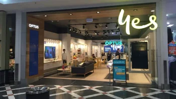 An Optus store in Australia.