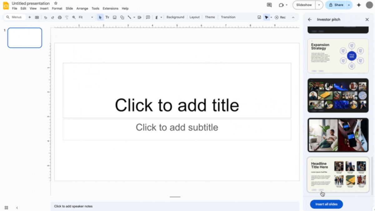 Google Slides update makes it easier to create presentations