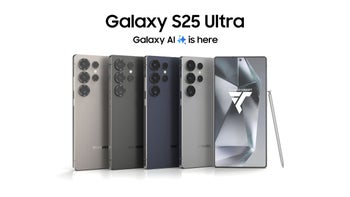 Renders of the Galaxy S25 Ultra in all four rumored color options.