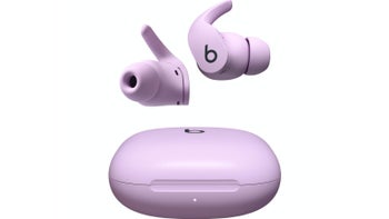 Beats Fit Pro earbuds in Stone Purple color