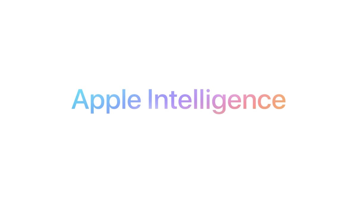 The Apple Intelligence logo on a white background.