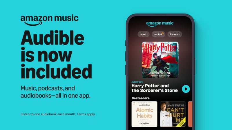 Amazon adds Audible perk to its Music Unlimited service at no extra cost