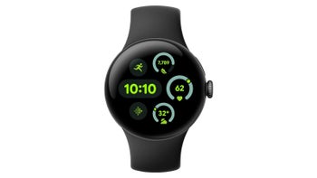 Pixel Watch 3 with Matte Black case and Obsidian band