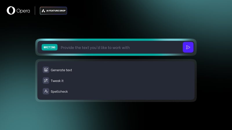 Opera’s latest AI Feature Drop brings improved Writing Mode for Aria