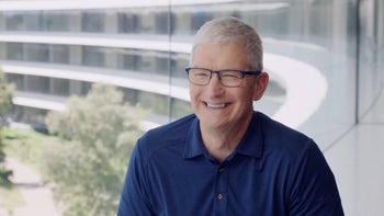 Tim Cook is photographed at Apple headquarters in Cupertino, California.