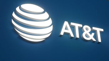 AT&T's logo.