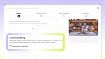 Header image illustrating the auto dubbing feature in the youtube creator process