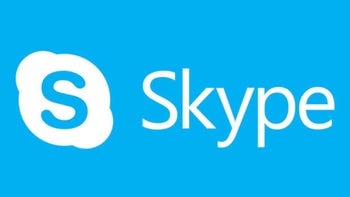 The light blue Skype logo.