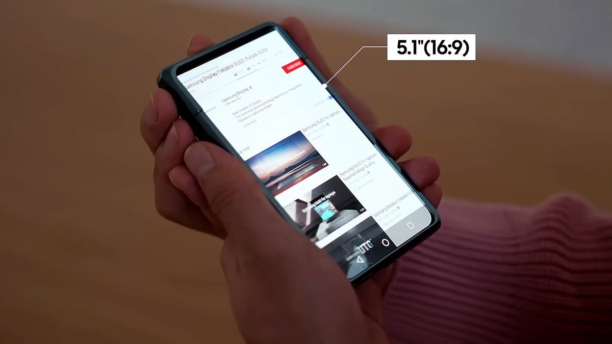 Samsung Display Slidable Flex Vertical phone