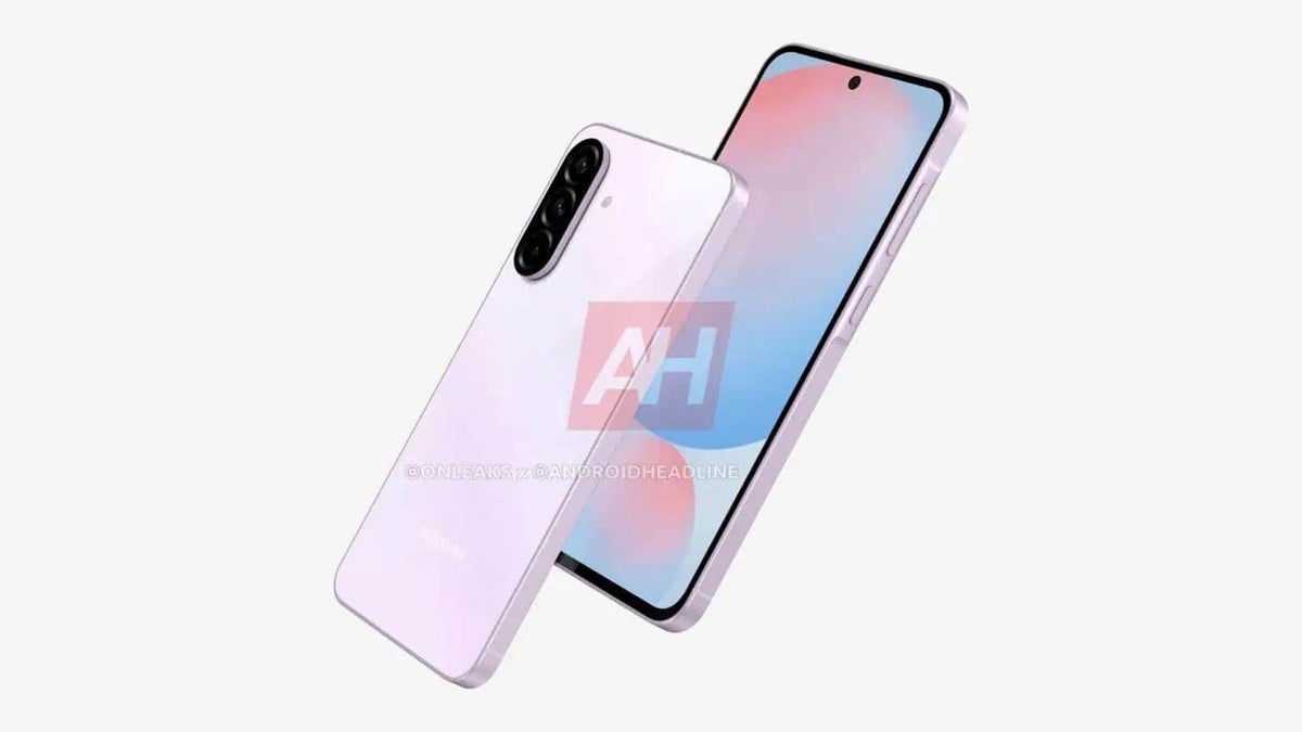 Galaxy A56 render in pink.