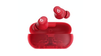 Beats Solo Buds in Transparent Red