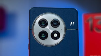 A close-up shot of a phone's circular camera module with blurred out background.